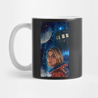 13th doctor/orange space suite Mug